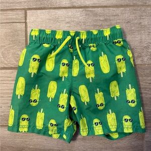 Old Navy Kids Swim Trunks with Cool Popsicle Design